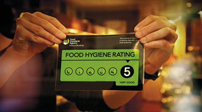 Food Hygiene Rating Scheme '5' sticker Food Hygiene Rating Scheme '5' sticker