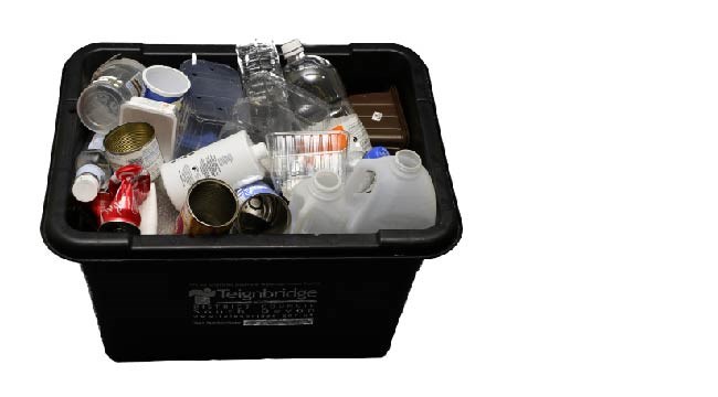 Black recycling box Black recycling box