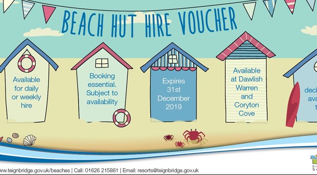 Beach hut hire gift voucher Beach hut hire gift voucher