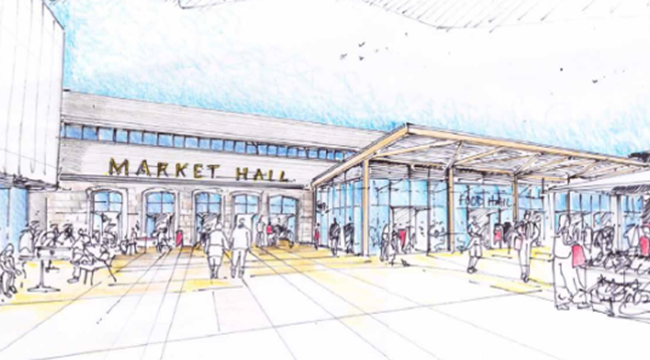 Artist impression of what the Market Hall could look like