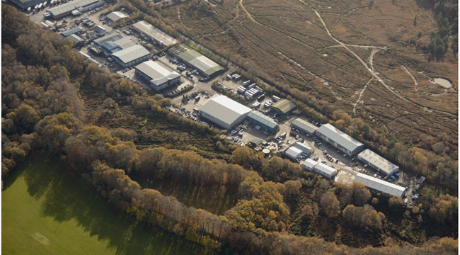 Aerial shot of a site providing employment Aerial shot of a site providing employment