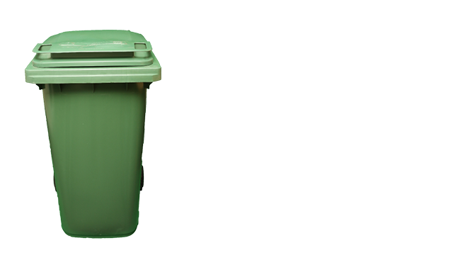 Green bin for garden waste Green bin for garden waste